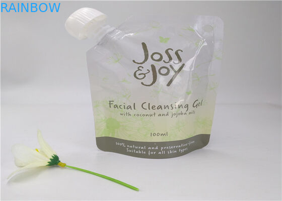 कस्टम प्रिंटिंग पारदर्शी स्पाउट पाउच पैकेजिंग