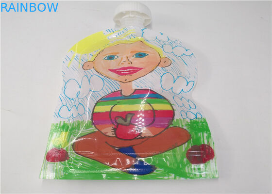 कस्टम प्रिंटिंग पारदर्शी स्पाउट पाउच पैकेजिंग