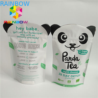 पर्यावरण के अनुकूल एल्यूमीनियम पन्नी स्टैंड अप बैग, चाय प्रोटीन पाउडर के लिए प्लास्टिक पाउच पैकेजिंग।