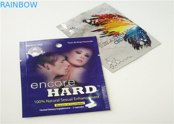 राइनो 7 स्वैग प्लेटिनम 15000 पिल पैकेजिंग के लिए एल्यूमीनियम पन्नी बैग खड़े हो जाओ