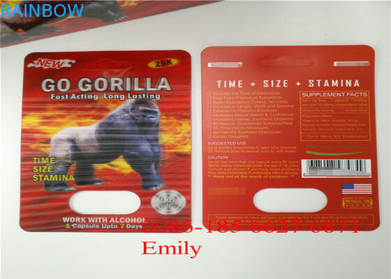 लाल Goldreallas ब्लिस्टर पैक पैकेजिंग फार्मास्युटिकल औद्योगिक के लिए गर्म मुद्रांकन