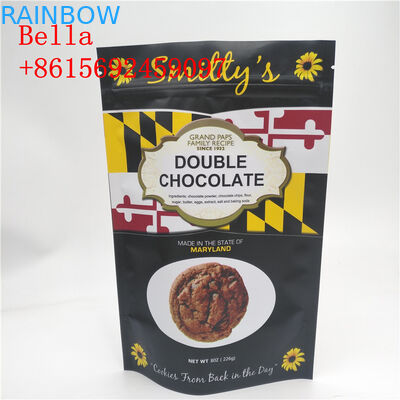 मैट फिनिश जिपलॉक स्नैक बैग पैकेजिंग लाइट प्रूफ पंचर प्रतिरोध