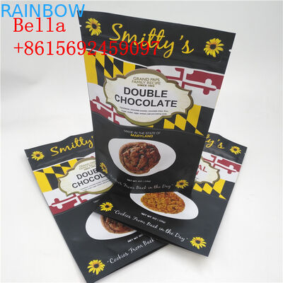 मैट फिनिश जिपलॉक स्नैक बैग पैकेजिंग लाइट प्रूफ पंचर प्रतिरोध