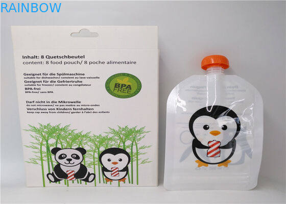 पेय / ऊर्जा पेय पैकेजिंग के लिए पारदर्शी तरल टोंटी बैग