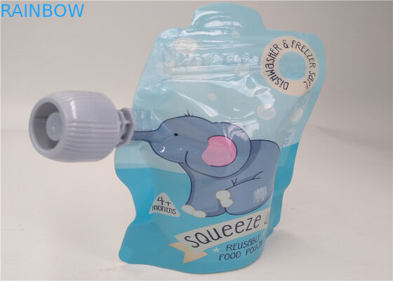 पेय / ऊर्जा पेय पैकेजिंग के लिए पारदर्शी तरल टोंटी बैग