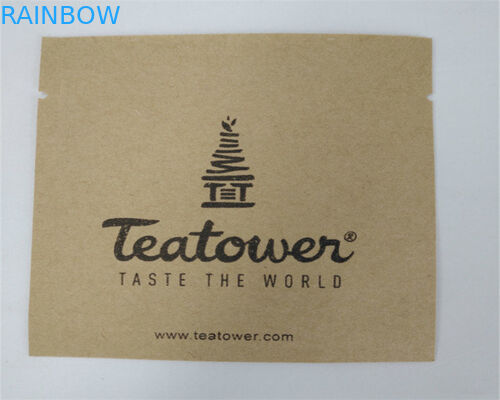 पाउडर / कैंडी / कॉफी के लिए फ्रंट साइड क्लियर अनुकूलित पेपर बैग