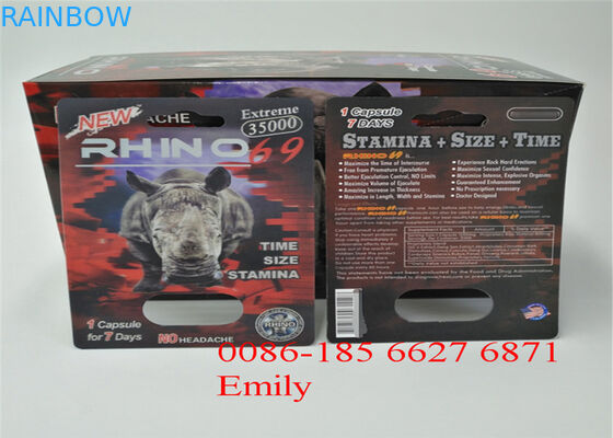 सभी प्रकृति FX9000 पेनिस पावर कैप्सूल के लिए पेपर मटेरियल ब्लिस्टर कार्ड पैकेजिंग