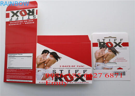 सभी प्रकृति FX9000 पेनिस पावर कैप्सूल के लिए पेपर मटेरियल ब्लिस्टर कार्ड पैकेजिंग