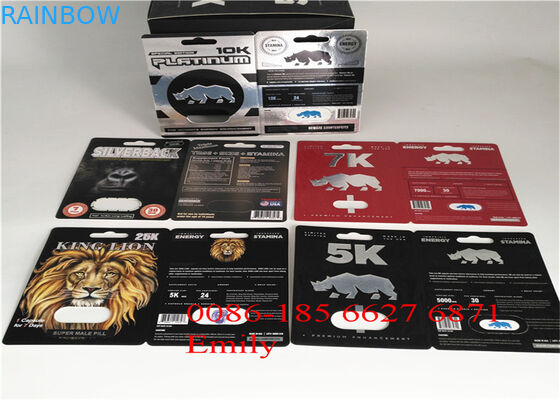 सभी प्रकृति FX9000 पेनिस पावर कैप्सूल के लिए पेपर मटेरियल ब्लिस्टर कार्ड पैकेजिंग