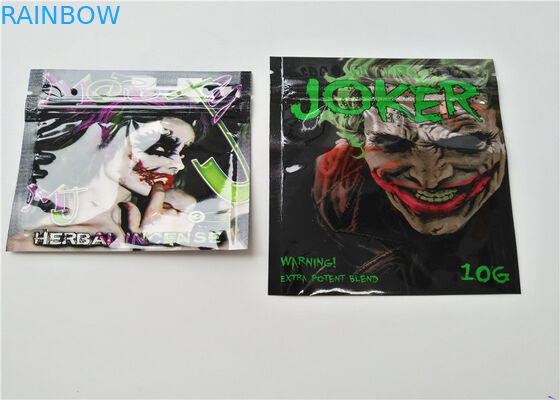 छोटे आकार के हर्बल धूपदान पैकेजिंग कस्टम लोगो एल्यूमीनियम परत के साथ मुद्रित टुकड़े टुकड़े में