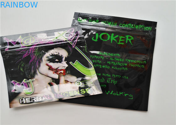 छोटे आकार के हर्बल धूपदान पैकेजिंग कस्टम लोगो एल्यूमीनियम परत के साथ मुद्रित टुकड़े टुकड़े में