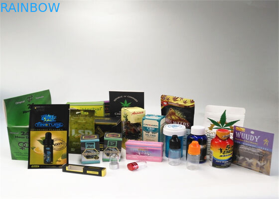 छोटे आकार के हर्बल धूपदान पैकेजिंग कस्टम लोगो एल्यूमीनियम परत के साथ मुद्रित टुकड़े टुकड़े में