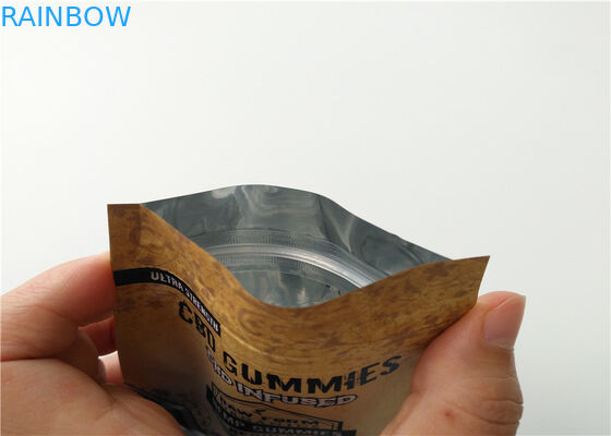 छोटे आकार के हर्बल धूपदान पैकेजिंग कस्टम लोगो एल्यूमीनियम परत के साथ मुद्रित टुकड़े टुकड़े में