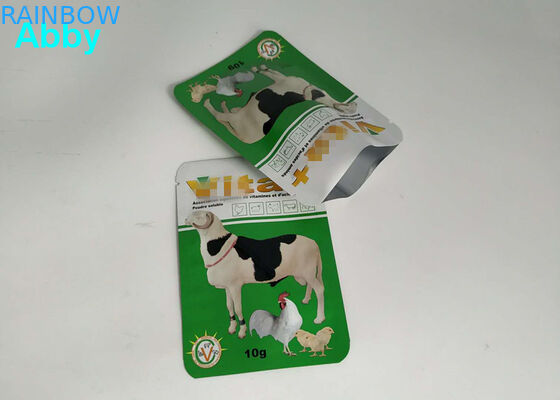 क्वाड सील आंसू पालतू भोजन बैग अनुकूलन आकार मुर्गी / मवेशी / भेड़ फ़ीड के लिए