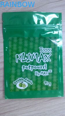 गंध सबूत हर्बल पैकेजिंग, खाद्य पैकेजिंग के लिए प्लास्टिक जिपर बैग