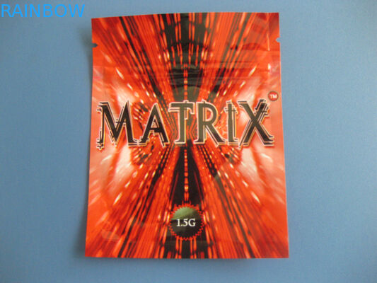 रैपर प्रिंटिंग थ्री साइड सील पाउच Mylar पन्नी सामग्री Ipper शीर्ष संभाल के साथ