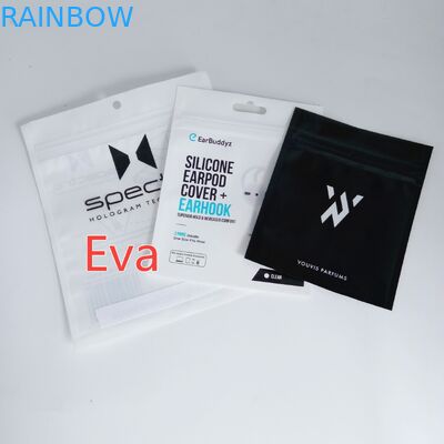 USB वॉल कार चार्जर्स पैकेजिंग के लिए हैंगिंग होल प्लास्टिक सील बैग