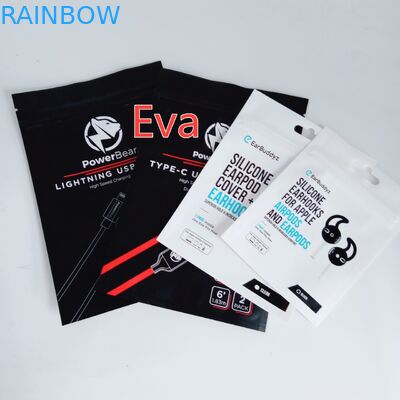 प्लास्टिक सामग्री ज़िप सील बैग Gravure मुद्रण भूतल हैंडलिंग यूरो हैंगिंग होल के साथ