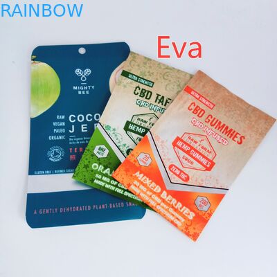 नारियल जर्क / सूखे फल के लिए Mylar जिपर कस्टम मुद्रित स्नैक बैग शुद्ध प्लास्टिक