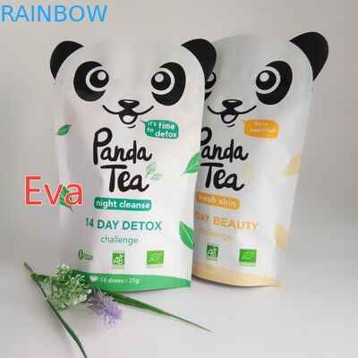 रेसीपीबल जिपर स्टैंड अप बैग्स फ्लैट बॉटम फॉर एनिमल फीड पैकेजिंग