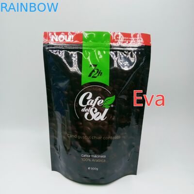 सिल्वर प्लास्टिक स्टैंड पाउच बैग 500 ग्राम नॉन - कॉफ़ी टी पाउडर पैकेजिंग का विष