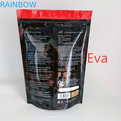 सिल्वर प्लास्टिक स्टैंड पाउच बैग 500 ग्राम नॉन - कॉफ़ी टी पाउडर पैकेजिंग का विष