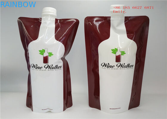 फलों के रस के लिए पुन: प्रयोज्य टोंटी पाउच पैकेजिंग प्लास्टिक निचोड़ खाद्य ग्रेड