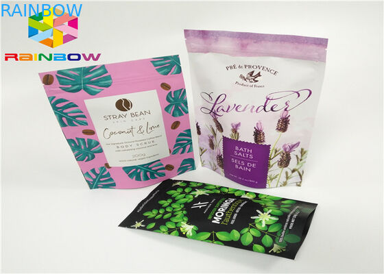 कॉफी पाउडर पाउच के लिए कस्टम मुद्रित चाय Recyclable कस्टम ज़िप एल्यूमीनियम पन्नी चाय खाद्य पैकेजिंग Ziplock mylar बैग