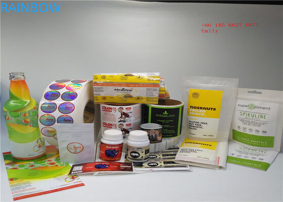 चिपकने वाला पनरोक 3 डी हटना आस्तीन लेबल