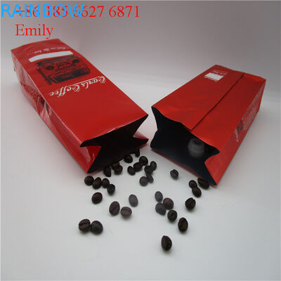 जिपर पन्नी थैली पैकेजिंग 250g 500g एक तरह से वाल्व के साथ