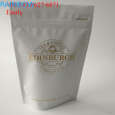 जिपर पन्नी थैली पैकेजिंग 250g 500g एक तरह से वाल्व के साथ