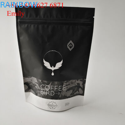 जिपर पन्नी थैली पैकेजिंग 250g 500g एक तरह से वाल्व के साथ