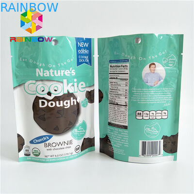 छोटे आकार के स्नैक खाद्य पैकेजिंग बैग के साथ ज़िपर शीर्ष हैंडल अनुकूलित रंग
