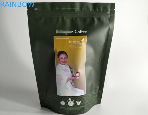 वाल्व के साथ टुकड़े टुकड़े में कस्टम प्लास्टिक पाउच पैकेजिंग जिपर शीर्ष सील