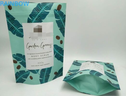 हरे रंग के साथ बॉडी स्क्रब बाथ सॉल्ट पैकेजिंग बैग 250 ग्राम 500 ग्राम हाई सेफ्टी