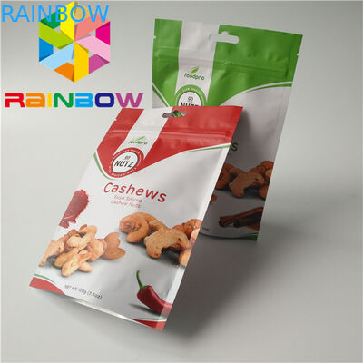 सूखी अखरोट स्टैंड पाउच पैकेजिंग इको - पारदर्शी रंग के साथ अनुकूल