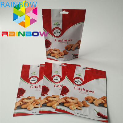 सूखी अखरोट स्टैंड पाउच पैकेजिंग इको - पारदर्शी रंग के साथ अनुकूल