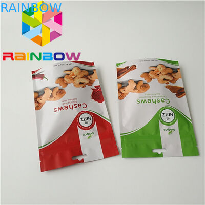 सूखी अखरोट स्टैंड पाउच पैकेजिंग इको - पारदर्शी रंग के साथ अनुकूल