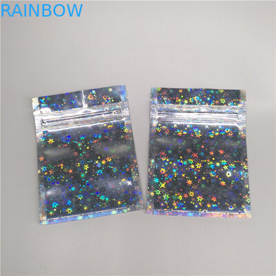 जिपर पाउडर पन्नी पैकेजिंग बैग छोटे आकार तीन साइड सील हर्बल और चाय के लिए