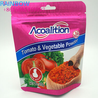 एल्यूमीनियम पन्नी प्लास्टिक पाउच पैकेजिंग, खाद्य औद्योगिक के लिए पाउच बैग खड़े हो जाओ