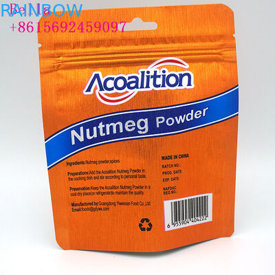 एल्यूमीनियम पन्नी प्लास्टिक पाउच पैकेजिंग, खाद्य औद्योगिक के लिए पाउच बैग खड़े हो जाओ