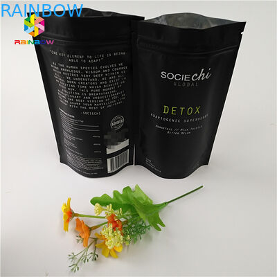 लेमिनेटेड मायलर स्नैक बैग पैकेजिंग, बीफ पाउडर नट के लिए एल्यूमीनियम पन्नी ज़िपर बैग