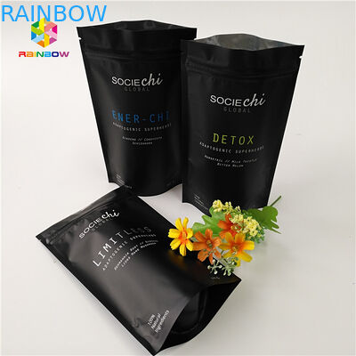 लेमिनेटेड मायलर स्नैक बैग पैकेजिंग, बीफ पाउडर नट के लिए एल्यूमीनियम पन्नी ज़िपर बैग