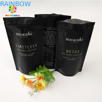 लेमिनेटेड मायलर स्नैक बैग पैकेजिंग, बीफ पाउडर नट के लिए एल्यूमीनियम पन्नी ज़िपर बैग