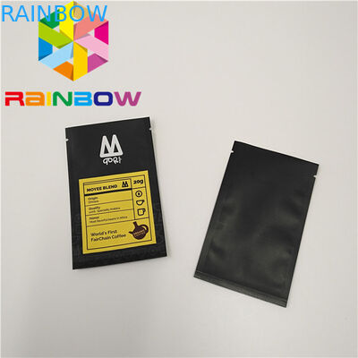 60g खाद्य ग्रेड कॉफी पैकेजिंग बैग कस्टम मुद्रण एसजीएस खिड़की के साथ प्रमाणित है