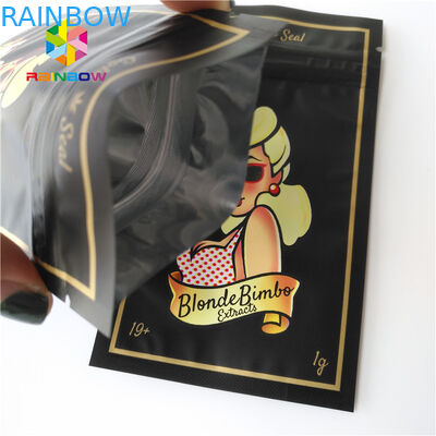 तीन पक्ष सील प्लास्टिक पाउच पैकेजिंग वस्त्र / लड़की सहायक उपकरण के लिए