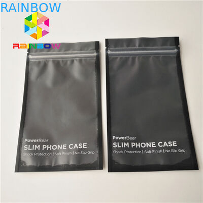 प्लास्टिक सामग्री कस्टम मुद्रित मोबाइल फोन के मामले के लिए पाउच खड़े हो जाओ