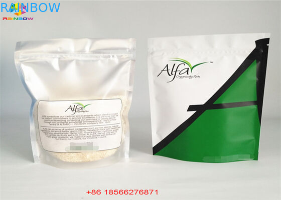 स्पष्ट चांदी प्लास्टिक पाउच पैकेजिंग सम्मानित ज़िप ताला बैग एल्यूमीनियम पन्नी