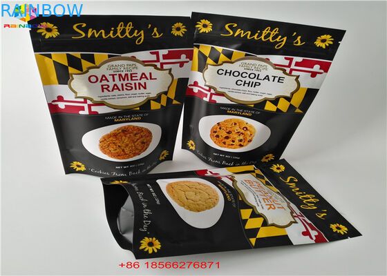 शीर्ष पन्नी के साथ एल्यूमीनियम पन्नी बैग प्लास्टिक पाउच पैकेजिंग तीन पक्ष सील