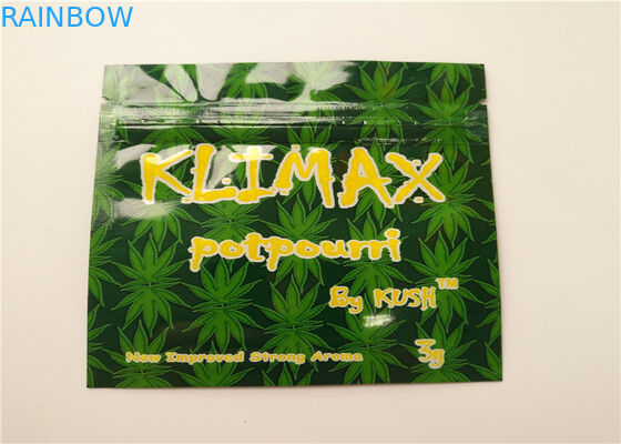 एसजीएस हर्बल धूप पैकेजिंग होलोग्राम पन्नी Vape कारतूस मिनी Mylar Ziplock बैग
